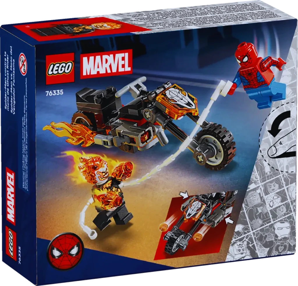 LEGO Marvel 76335 Spider Man vs. Ghost Rider Motorcycle