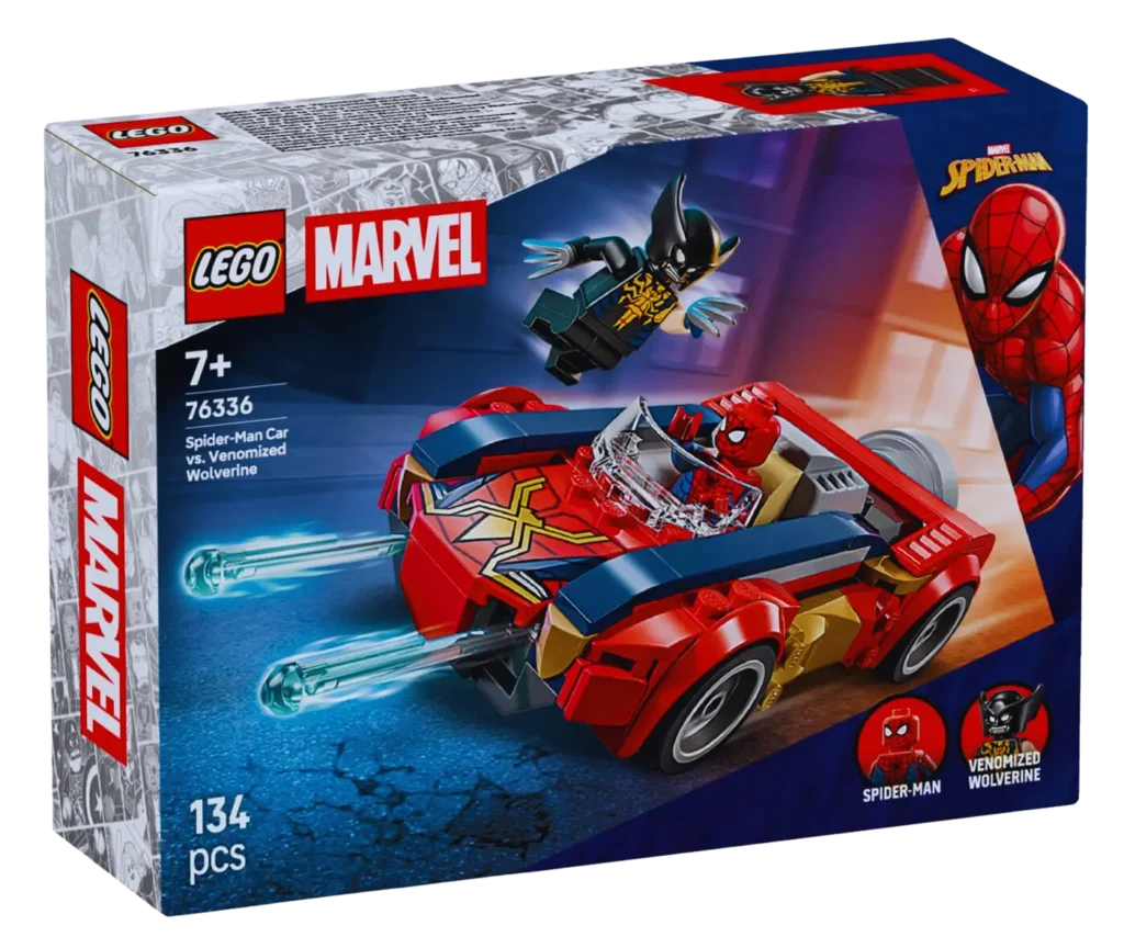 LEGO Marvel 76336 Spider Man Car vs. Venomized Wolverine